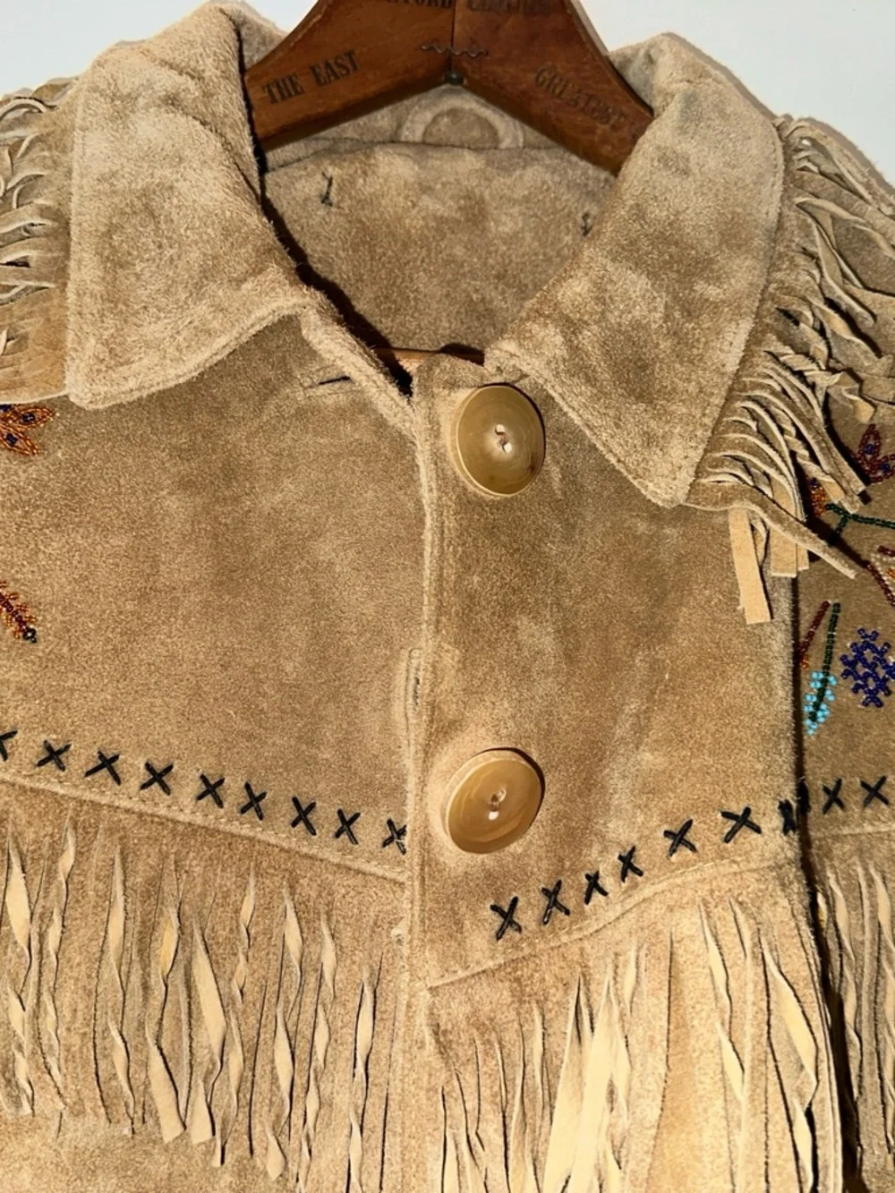 Vtg Double D Fringed Native American Style Jacket, medium - Picture 8 of 11